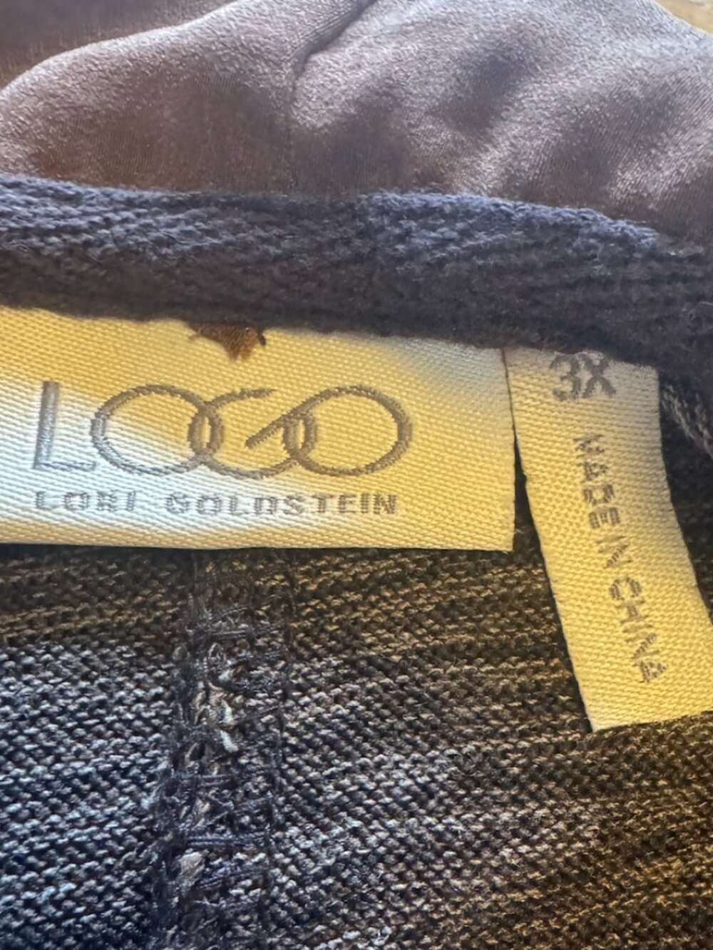 LOGO Long brown/tan blend lightweight sweatshirt Size 3X (E31) - Picture 6 of 6